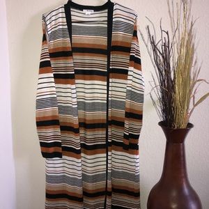 Knee length cardigan